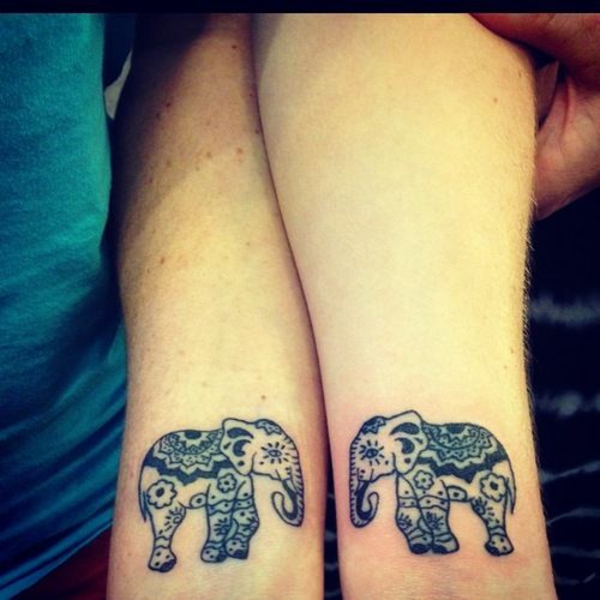 mandala tattoo lotus elefanten handgelenk