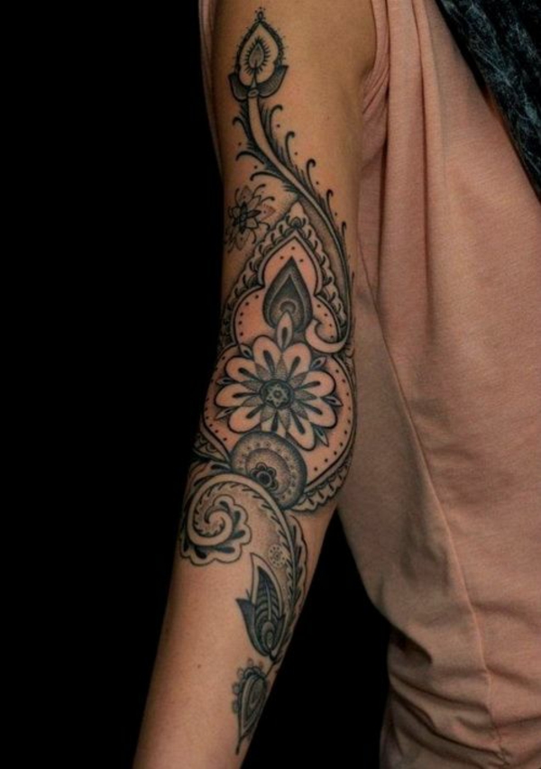 mandala tattoo lotus niedlich mandala oberarm