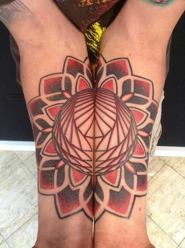 mandala tattoos design rot