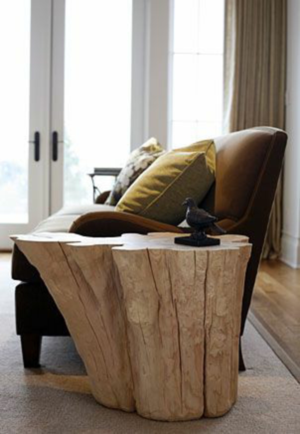 möbel eiche massiv möbel naturholz beistelltisch ideen sofa