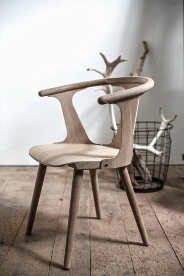 naturholz massivholz möbel massivmöbel design stuhl