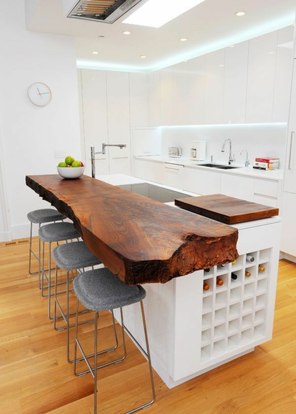 möbel tischplatte naturholz küche kochinsel