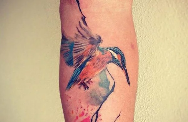 Kolibri als Unterarm Tattoo 