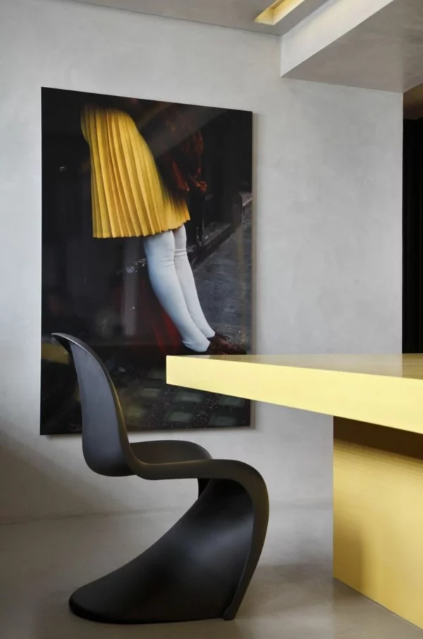 panton chair schwarz danisch design möbel designer stühle