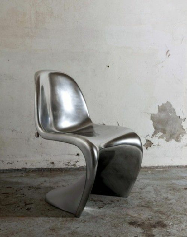 panton stuhl silber designer stühle verner panton