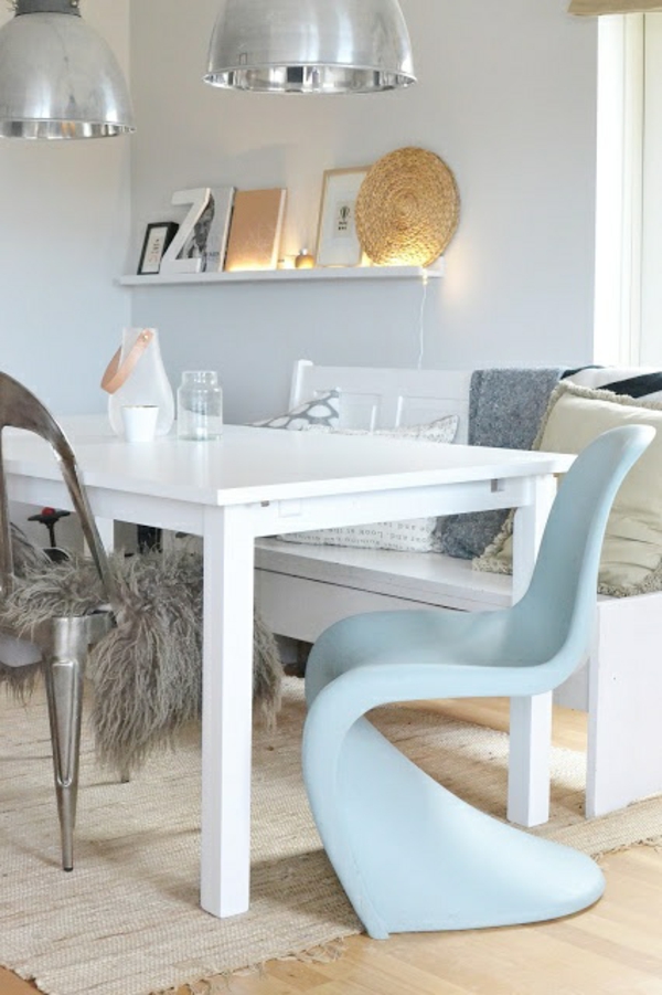 panton chair weiß designer stühle skandinavisches design