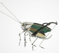 Recycling Kunst – einmalige, graziöse Insekten von Edouard Martinet