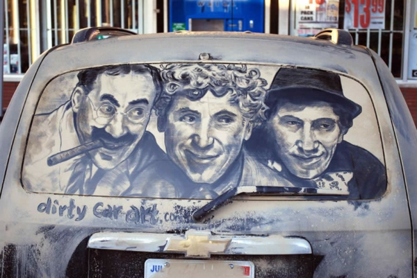 schmutzige-autos kunst staub gemälde modern