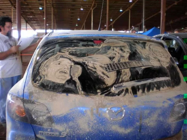 schmutzige autos kunst staub gemälde musik
