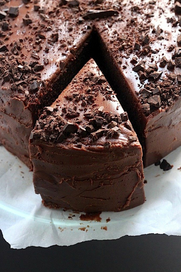schokoladen kuchen schokostreusel rund