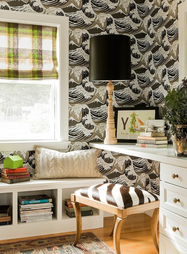 100 Tapetenmuster - Was ist das Stein- oder Mustertapete?