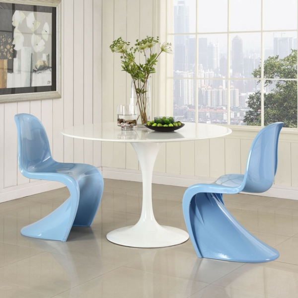verner panton chair blau danisch design möbel