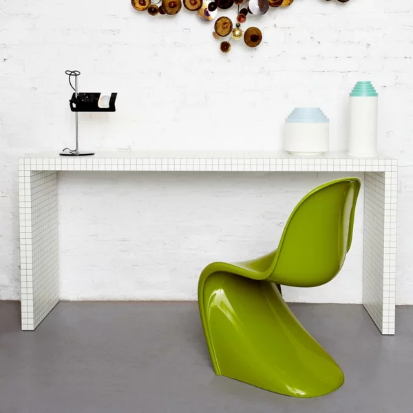verner panton chair grün danisch design möbel