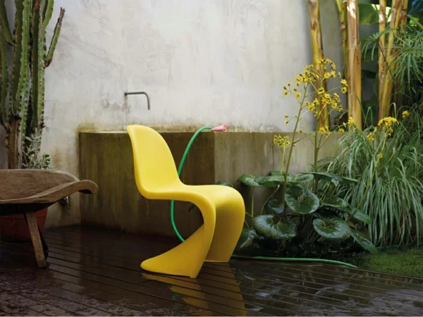 verner panton chair gelb danisch design möbel