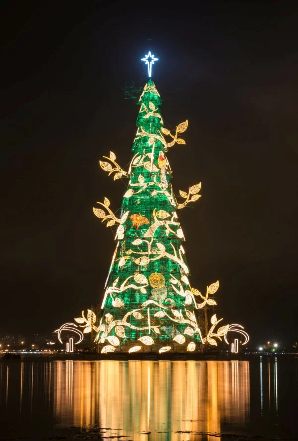 weihnachtsbaum beleuchtung rio de janeiro