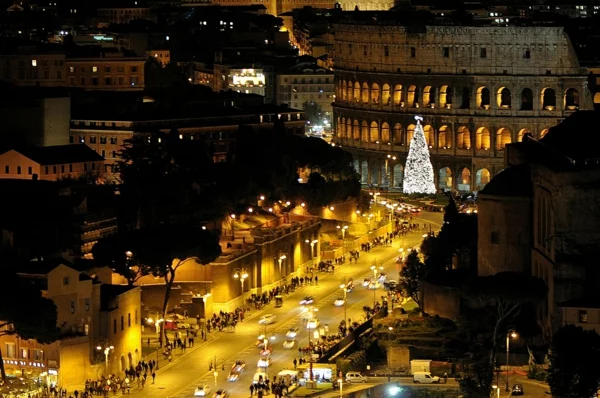 weihnachtsurlaub mit kindern rom italien kolosseum