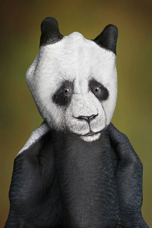 moderne kunst panda bär