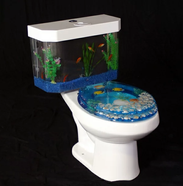 Brillante Aquarium Dekoration wc