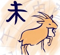 Chinesisches Sternzeichen hölzernes Schaf, noch als Ziege bekannt