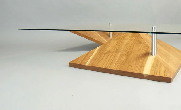 Couchtisch Holz designer wohnzimmertisch  tischplatte
