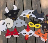 Faschingsmasken basteln –  Schöne Tiermasken mit Kindern basteln