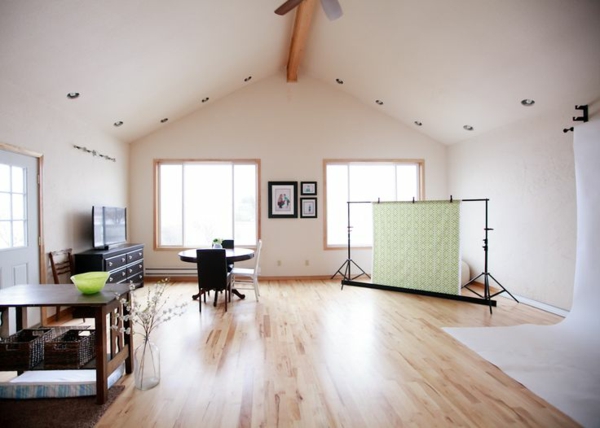 Fotostudio zu Hause einrichten schön dachgeschoss