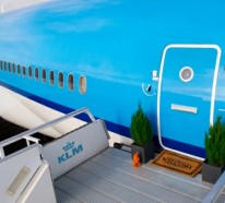 Im KLM Flugzeug übernachten – einzigartige Unterkunft