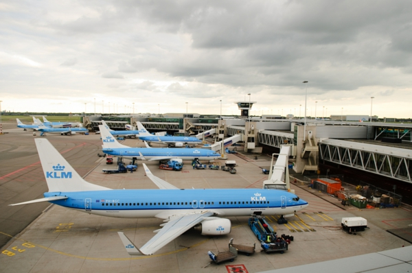 KLM FLugzeug übernachten landen