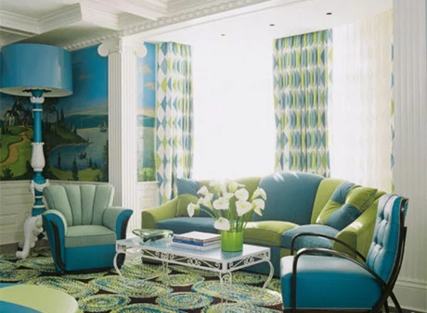 Moderne Farben-für Wohnzimmer 2015 gardinen sofa