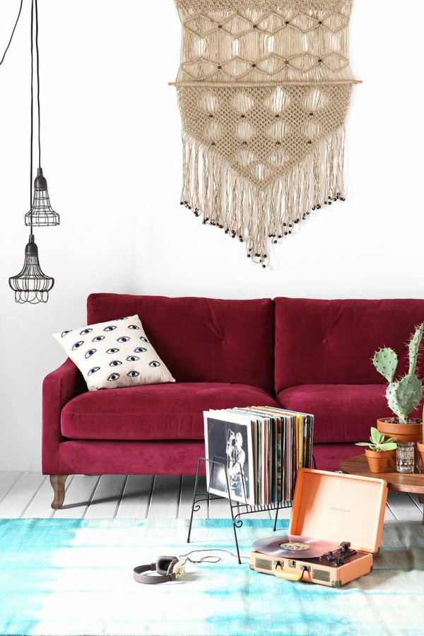 Möbel lackieren Marsala Trendfarbe 2015 bezug