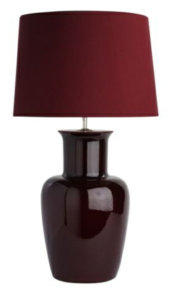Möbel lackieren Marsala Trendfarbe 2015 nachttischlampe