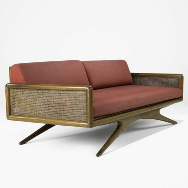 Möbel lackieren Marsala Trendfarbe 2015 sofa