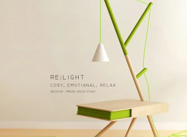 RE LIGHT beistelltisch grün Presek Design Studio