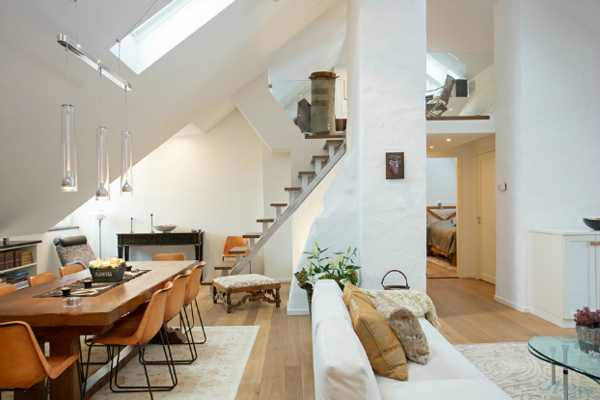 Skandinavisches naturlicht Design Möbel dachfenster 