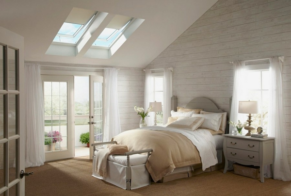 Velux Dachfenster schlafzimmer velux fenster einbauen traditionell