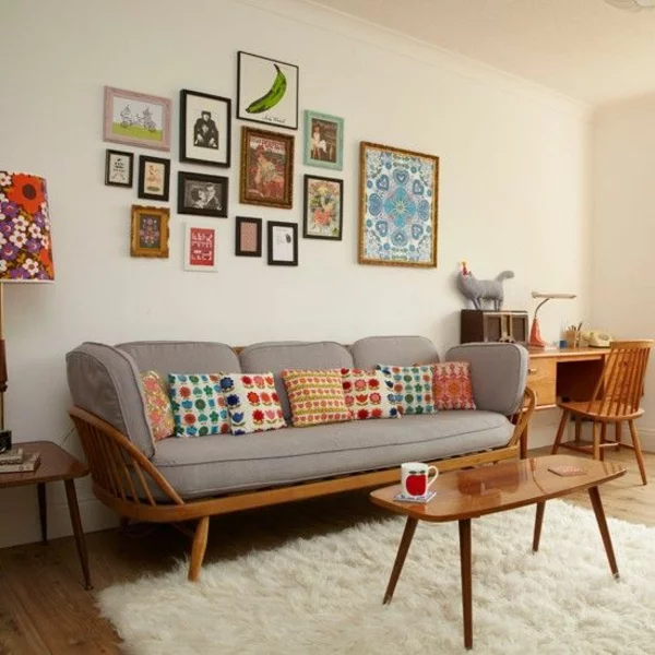 Vintage Look Möbel holz wohnzimmer möbel