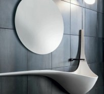 Moderne Waschbecken lassen das Badezimmer zeitgenössischer aussehen