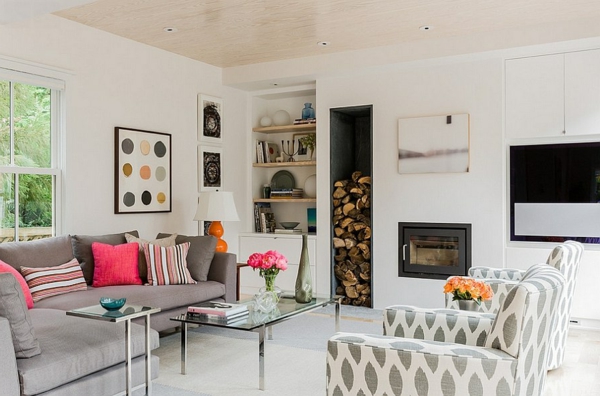 Brennholz Lagern kann auch kunstvoll und ästhetisch sein