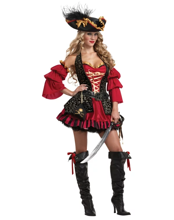 damenkostüme karneval piratin fasching