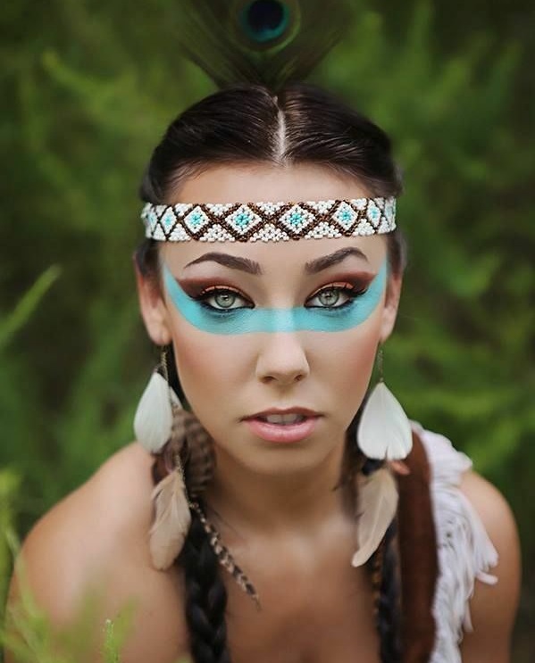 fasching schminke schminktipps karneval indianerin