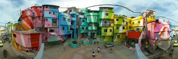 graffiti kunst rio de janeiro brasilien buntes viertel
