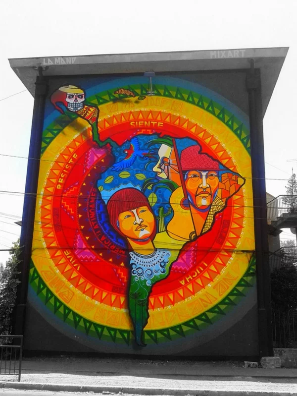 graffiti bilder santiago chile südamerika