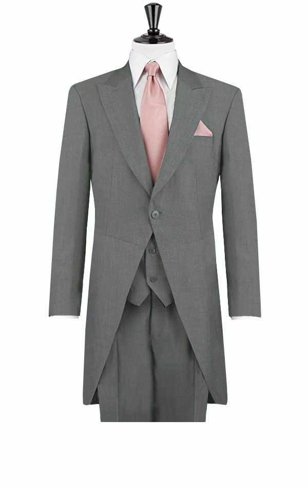 hochzeitsanzug herren grau rosa krawatte anzüge bräutigam