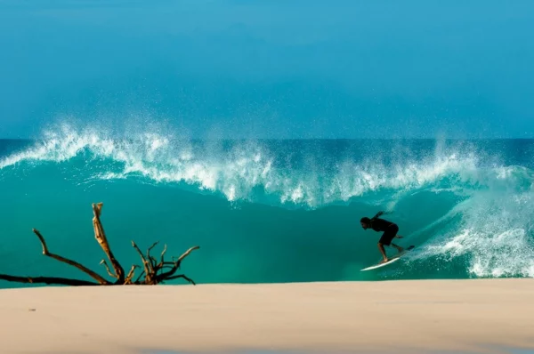 kunst inszenierte fotografie surfer meer