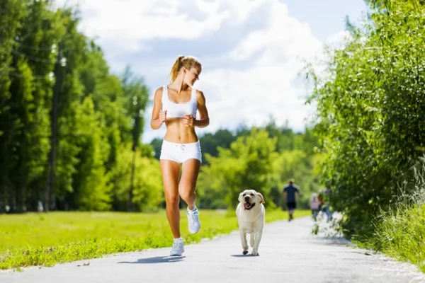 kalorienverbrauch joggen gesund abnehmen mit dem hund