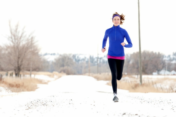 kalorienverbrauch joggen im winter beim schnee gesund abnehmen