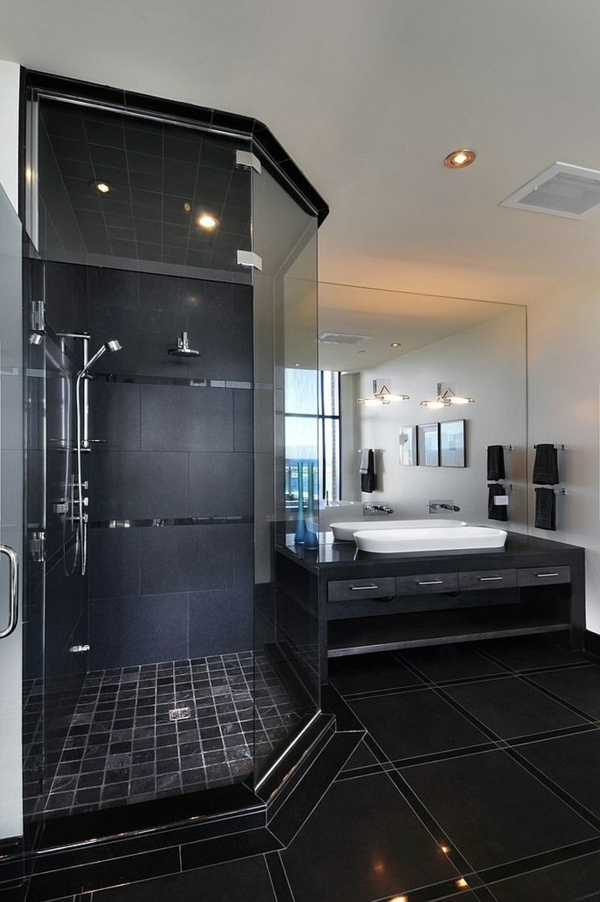 Luxus Badezimmer in Schwarz - der neue Trend