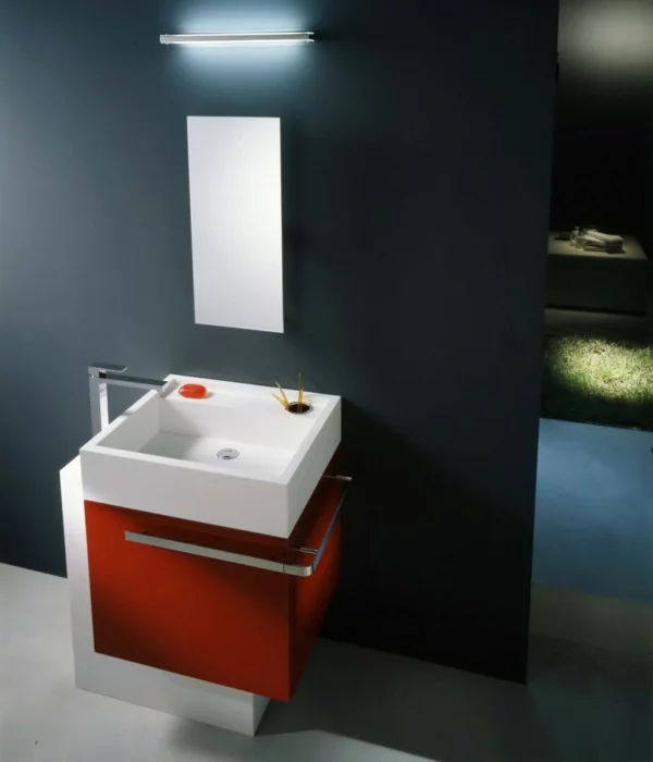 moderne waschbecken quadratisches waschbecken weiß