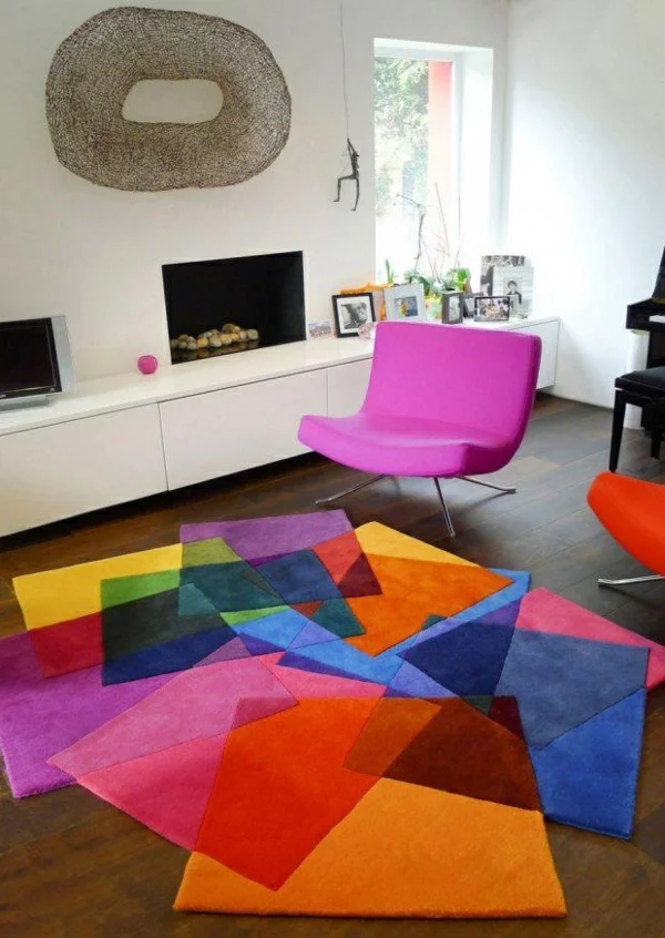 pop art merkmale innendesign popkunst teppich wohnzimmer