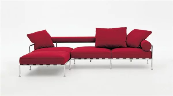 rotes sofa Möbel italienischer Stil Antonio Citterio